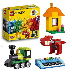 Lego Classic Peças e Ideias Criativas Blocos Infantil Divertidos 123pcs +4 anos