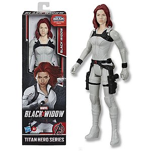 Boneco Marvel Viúva Negra Articulado +4 anos Brinquedo Infantil Divertido Black Widow Titan Hero Series Hasbro