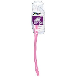 Escova para Mamadeiras e Bicos Infantis Rosa - Philips Avent