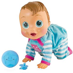 Boneca Infantil Interativa Baby Wow Charlie Engatinha Fala Levanta Reconhecimento de Voz A Partir de 4 Anos Multikids
