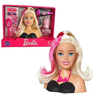 Brinquedo Infantil Barbie Modelando o Cabelo com Acessórios - Pupee