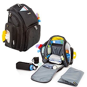 Mochila de Bebe Multifuncional Maternidade Black Pack Safety 1st Preto