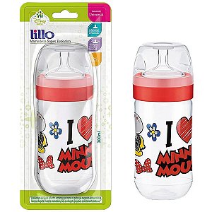 Mamadeira Bebê Evolution Disney Antivazamento 300ml Lillo