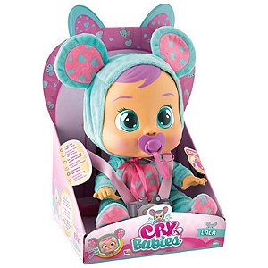 Boneca Cry Babies Lala Que Chora de Verdade Para Bebe - Multikids