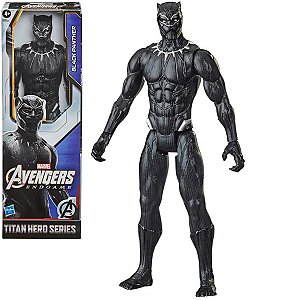 Boneco Infantil Articulado Pantera Negra 30 cm Vingadores Marvel Disney Para +4 Anos - Hasbro