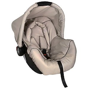 Bebê Conforto Cadeirinha Auto Carro 0 Até 13Kg Dispositivo de Retenção Piccolina Galzerano Preto Bege