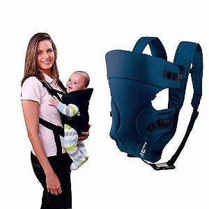 Canguru Para Bebê Baby Safe Azul Multikids Baby Bb004