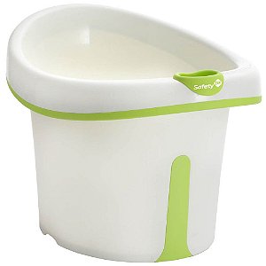 Banheira Ofurô Infantil com Assento Bubbles Green De 1 a 3 Anos - Safety