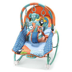 Cadeira De Balanço Para Bebês 0-20 Kg Elefante Multikids Baby BB363