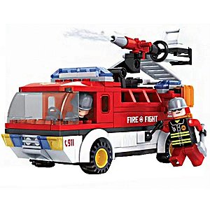 Blocos de Montar Bombeiros Resgate Terrestre 192 peças 02609