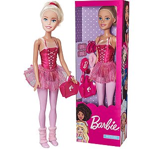 Boneca Barbie Bailarina 70 Centimetros Grande +3 Anos Com Acessorios Brinquedo Large Doll Matell Pupee