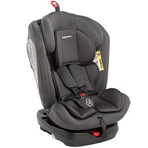 Cadeirinha Infantil para Auto Isofix Reclinável 360° Grupos 0,1,2,3 A Partir de 0 a 36kg Grafite - Galzerano