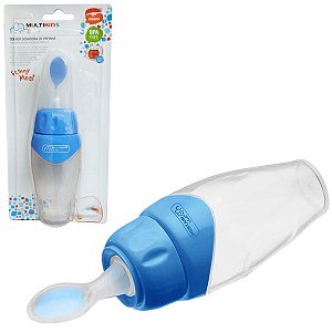 Colher Dosadora Para Bebê de Papinha Azul A Partir de 6 Meses - Multikids