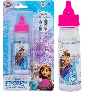 Mamadeira Magica Frozen Para Bonecas Infantil Divertida Menina Plástica Toyng