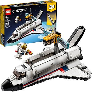 Brinquedo Lego Creator Aventura de Ônibus Espacial 3 Em 1 486 peças +8 anos