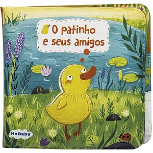 Livro de Banho Divertido Patinho Feliz e Seus Amigos Desenho Aparece com Agua Magic Color KaBaby