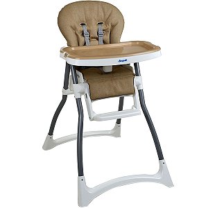 Cadeira de Refeição Infantil Reclinável Merenda De 6 a 36 Meses Mescla Bege Burigotto