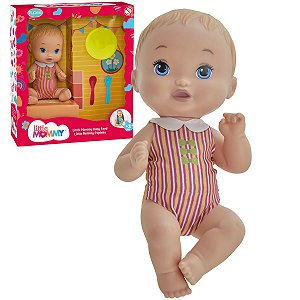 Boneca Little Mommy Papinha Loira 28cm com Acessórios Para +3 Anos Pupee