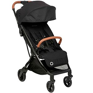 Carrinho Para Bebê Até 15kg Reclinável Leve Fechamento Automático Eva Preto Essencial Black Maxi-Cosi