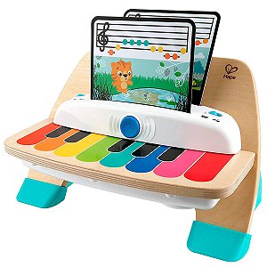 Brinquedo Educativo Bebê Interativo Piano Musical Touch Partitura 3 Modos 6 Meses Hape Baby Einstein