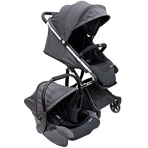 Carrinho de Passeio Bebê Travel System Legend DUO Black Bold De 0 Meses até 15 Kg Infanti