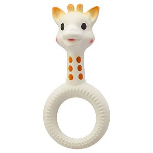 Aro Mordedor Infantil Girafa Texturizada +2 Meses Bege Sophie La Girafe