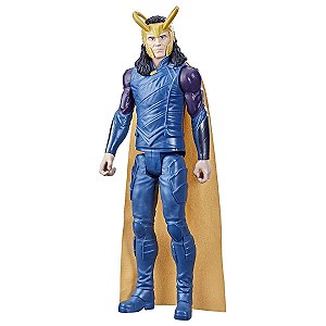 Boneco Marvel Loki Articulado +4 anos Brinquedo Infantil Divertido Titan Hero Hasbro