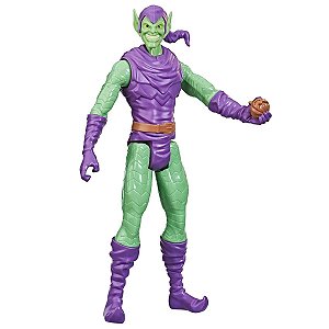 Boneco Marvel Duende Verde Articulado +4 anos Brinquedo Infantil Divertido Titan Hero Hasbro