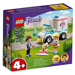 Brinquedo LEGO Friends Ambulância da Clínica Veterinária Blocos de Montar Infantil Criança 4+ Anos