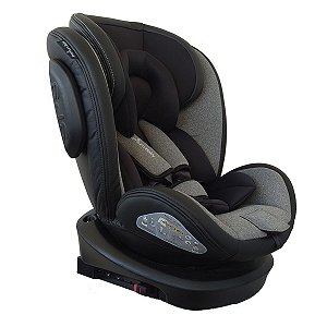 Cadeira Para Auto Infantil 0-36kg Isofix Reclinável Giratória 360º Murphy Preto e Cinza Premium Baby