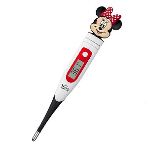 Termômetro Digital Infantil Para Medir Febre Rápido Ponta Flexível Minnie Mouse Multikids Baby