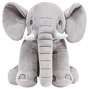 Pelúcia Infantil Perfeito Para Abraços Grande Elefante Cinza Buba
