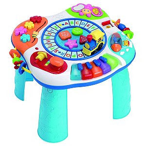 Super Mesa de Atividades 2 em 1 Para Bebê 12+Meses Com Luzes e Melodias Colorido WinFun