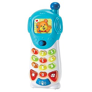 Telefone Infantil Interativo Celular Luminoso Falante Para Bebê +12 Meses Colorido WinFun