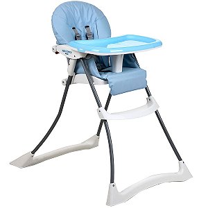 Cadeira Para Alimentação De Bebês 6 Meses Até 15kg Reclinável Papa&Soneca Baby Blue Burigotto
