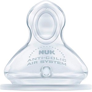 Bico De Mamadeira De Silicone Livre BPA Bebês +6 Meses Anticólica Fluxo Controlado First Choice Nuk
