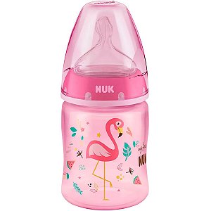 Mamadeira Bebê Bico Silicone Macio Livre BPA Fluxo Médio 150mL 0-6M Tubarão  Azul My First Nuk - Baby&Kids