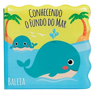 Livro de Banho Infantil do Bebê +6 Meses Impermeável Divertido Conhecendo O Fundo Do Mar Buba