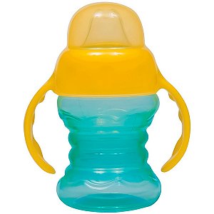 Copo De Treinamento Infantil +6 Meses 160 ML Com Alça Azul