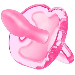 Chupeta +6 Meses Silicone Rosa Lolly