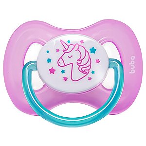 Chupeta De Bebê Brilha No Escuro +6 Meses Comfort Rosa Buba