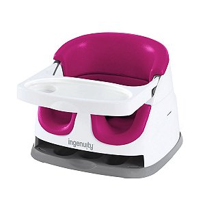 Cadeira de Alimentação Para Bebe 2 em 1 Até 15Kg Ingenuity Baby Base Seat Rosa