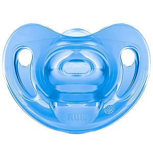 Chupeta de Bebê De 0 à 6 Meses Tamanho 1 Silicone Livre de BPA Sensitive Azul Nuk