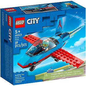 Brinquedo Lego City Blocos de Montar Avião De Acrobacias 59 peças Para Crianças 5+ Anos Lego