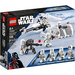 Brinquedo Lego Star Wars Infantil Pack De Batalha Snowtrooper Colecionáveis 105 Peças +6 anos Lego