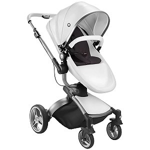 Carrinho de Bebê Passeio De 0 Até 15Kg Travel System Moises Reclinável Gira 360º Candy Branco Litet