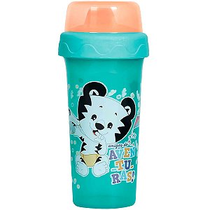 Copo De Treinamento Infantil 340ml Para Bebê +18 Meses Bico Antivazamento Lilica Baby Verde BabyGo