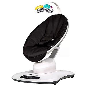 Cadeira Descanso Do Bebê Até 9Kg Reclinável e Musical Com 5 Movimentos Mamaroo Classic Black Moms