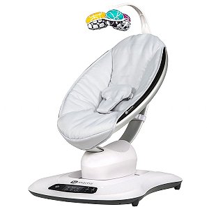 Cadeira Descanso Do Bebê Até 9Kg Reclinável e Musical Com 5 Movimentos Mamaroo Classic Grey Moms