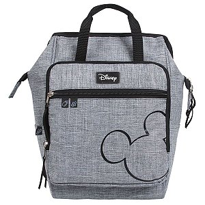 Bolsa Maternidade Com Trocador e Compartimentos Térmicos Baby Bag G Mickey Mouse Cinza Baby Go
